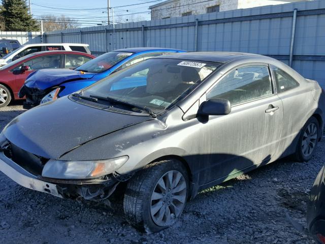 2HGFG12889H514901 - 2009 HONDA CIVIC EX ნაცრისფერი ფოტო 2