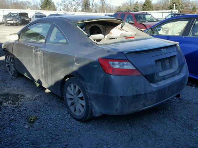 2HGFG12889H514901 - 2009 HONDA CIVIC EX ნაცრისფერი ფოტო 3