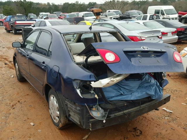 1NXBR32E04Z272308 - 2004 TOYOTA COROLLA CE BLUE photo 3