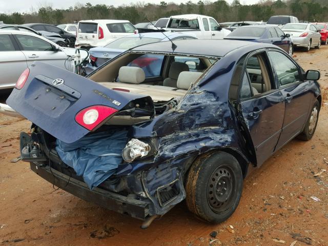 1NXBR32E04Z272308 - 2004 TOYOTA COROLLA CE BLUE photo 4