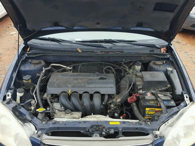 1NXBR32E04Z272308 - 2004 TOYOTA COROLLA CE BLUE photo 7