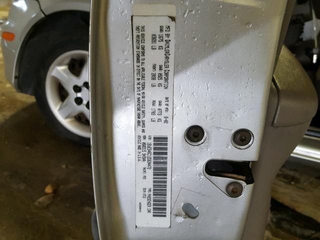 1B3ES46C12D634472 - 2002 DODGE NEON SE SILVER photo 10