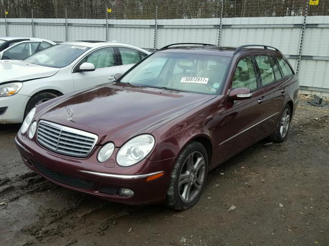 WDBUH87J96X204463 - 2006 MERCEDES-BENZ E 350 4MAT MAROON photo 2