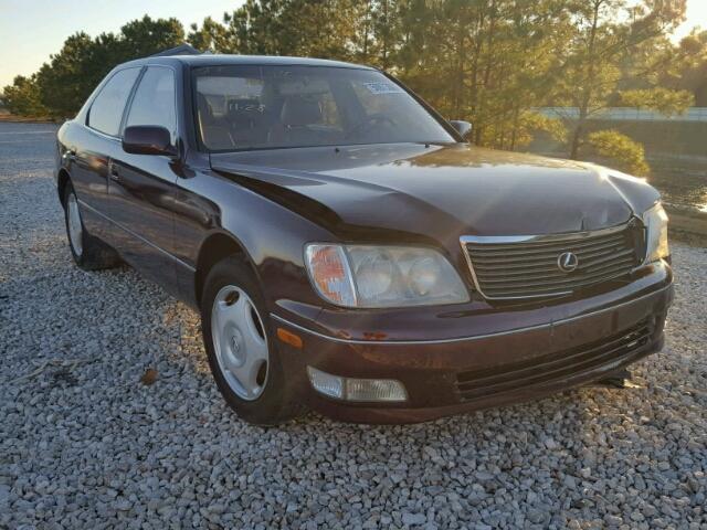 JT8BH28F1Y0179732 - 2000 LEXUS LS 400 BURGUNDY photo 1