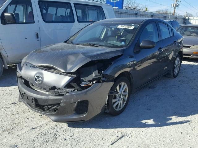 JM1BL1V72D1819653 - 2013 MAZDA 3 I GRAY photo 2