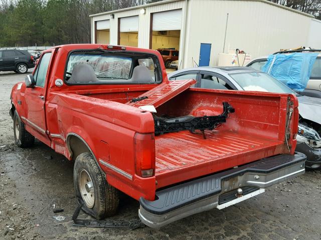 1FTEF15N0SLC12381 - 1995 FORD F150 RED photo 3
