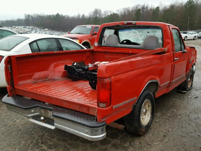 1FTEF15N0SLC12381 - 1995 FORD F150 RED photo 4