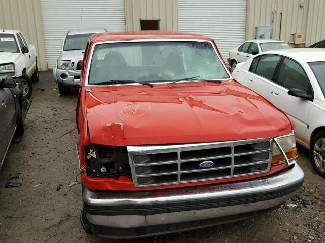 1FTEF15N0SLC12381 - 1995 FORD F150 RED photo 9