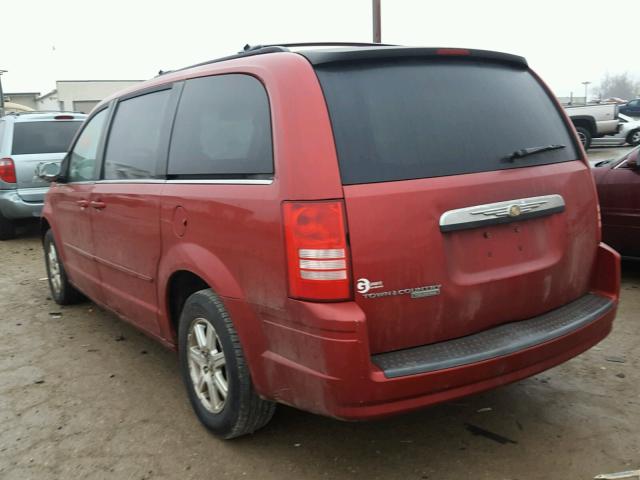 2A8HR54P78R143132 - 2008 CHRYSLER TOWN & COU RED photo 3