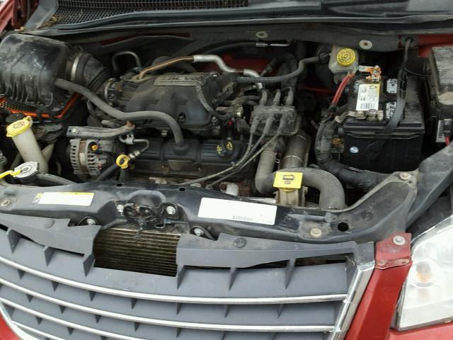 2A8HR54P78R143132 - 2008 CHRYSLER TOWN & COU RED photo 7