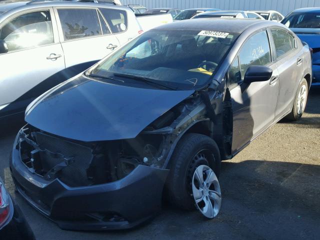 2HGFB2F57FH519443 - 2015 HONDA CIVIC LX CHARCOAL photo 2