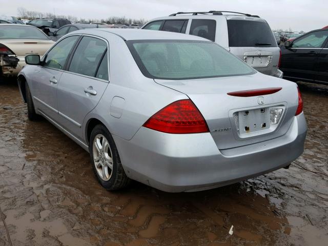 1HGCM56307A011179 - 2007 HONDA ACCORD SE SILVER photo 3