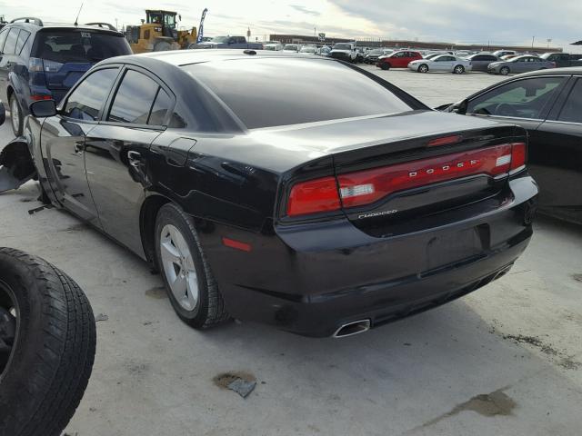 2C3CDXBG2EH143687 - 2014 DODGE CHARGER SE BLACK photo 3