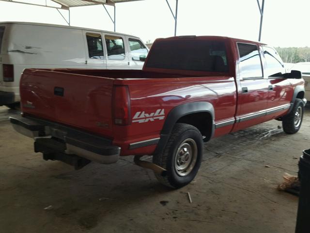 1GTGK23J7XF052242 - 1999 GMC SIERRA K25 RED photo 4