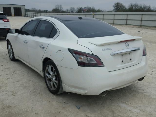 1N4AA5AP7CC837573 - 2012 NISSAN MAXIMA S WHITE photo 3