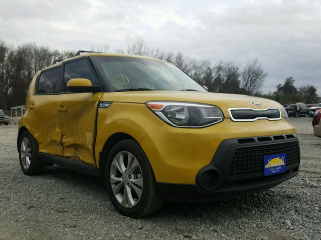 KNDJP3A59F7118785 - 2015 KIA SOUL + YELLOW photo 1