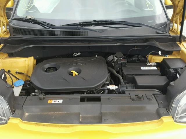 KNDJP3A59F7118785 - 2015 KIA SOUL + YELLOW photo 7