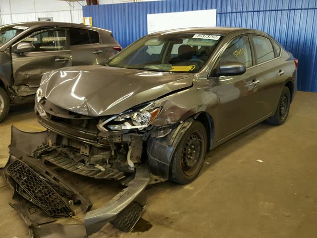 3N1AB7AP5GY296932 - 2016 NISSAN SENTRA S GRAY photo 2