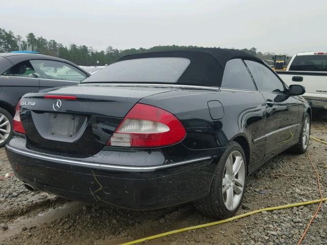 WDBTK56G86T066195 - 2006 MERCEDES-BENZ CLK 350 BLACK photo 4