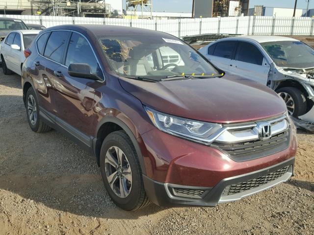 7FARW5H33HE009083 - 2017 HONDA CR-V LX MAROON photo 1