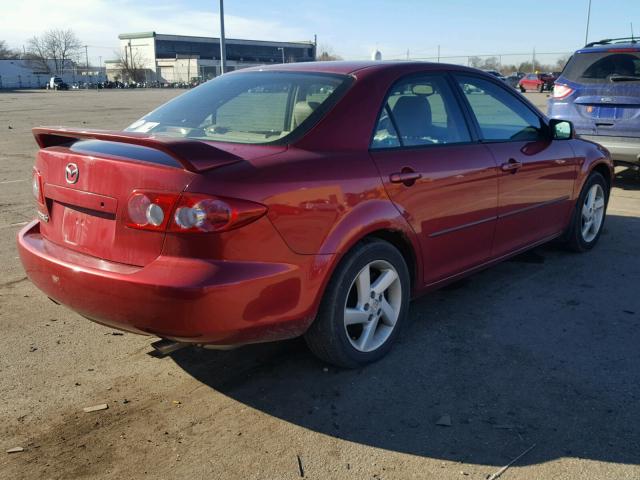 1YVFP80D635M12142 - 2003 MAZDA 6 S RED photo 4