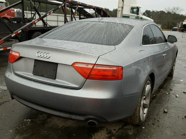 WAUDK78T98A020849 - 2008 AUDI A5 QUATTRO GRAY photo 4