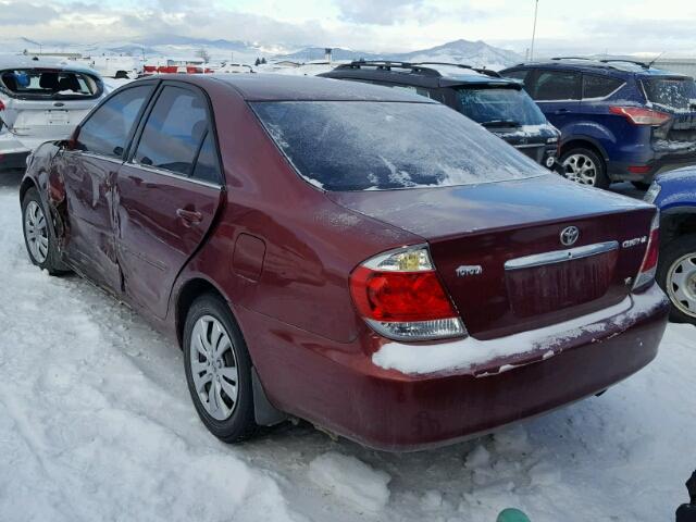 4T1BF30K85U083229 - 2005 TOYOTA CAMRY LE RED photo 3