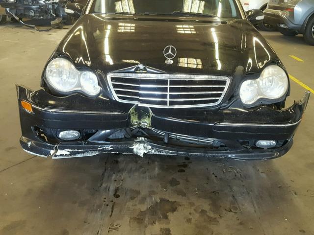 WDBRF40JX5F607936 - 2005 MERCEDES-BENZ C 230K SPO BLACK photo 9