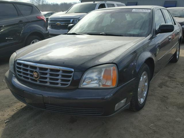 1G6KE57Y41U255797 - 2001 CADILLAC DEVILLE DH BLACK photo 2