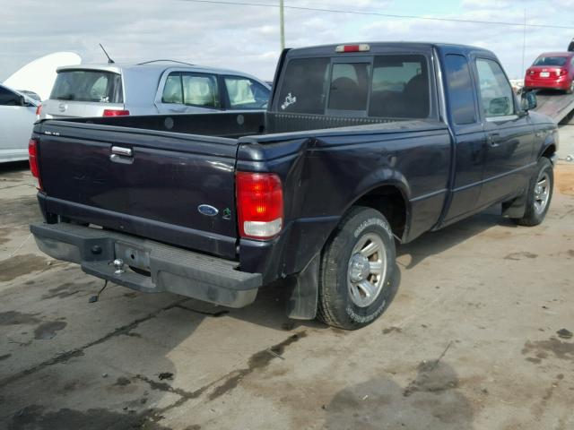 1FTYR14V3YTA07605 - 2000 FORD RANGER SUP BLUE photo 4