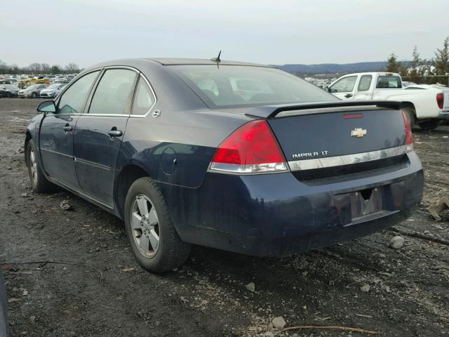 2G1WT58N589112611 - 2008 CHEVROLET IMPALA LT BLUE photo 3