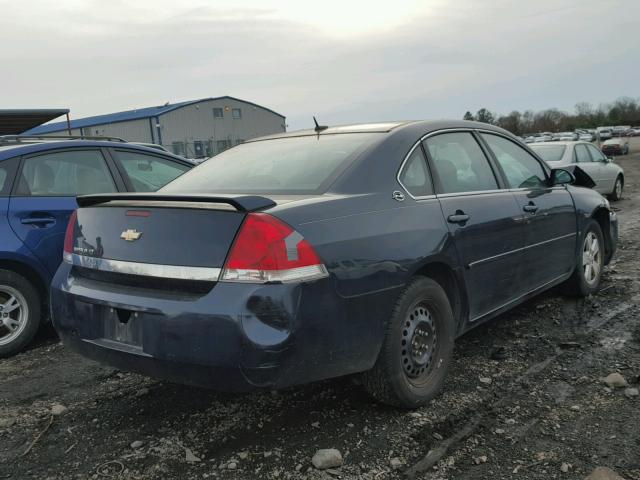 2G1WT58N589112611 - 2008 CHEVROLET IMPALA LT BLUE photo 4