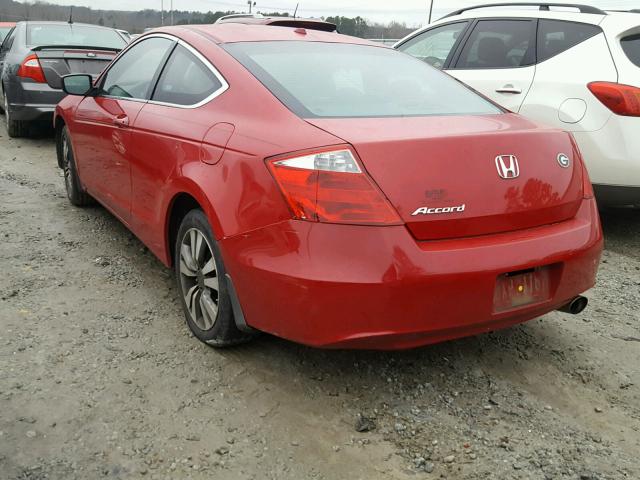 1HGCS12818A022399 - 2008 HONDA ACCORD EXL RED photo 3