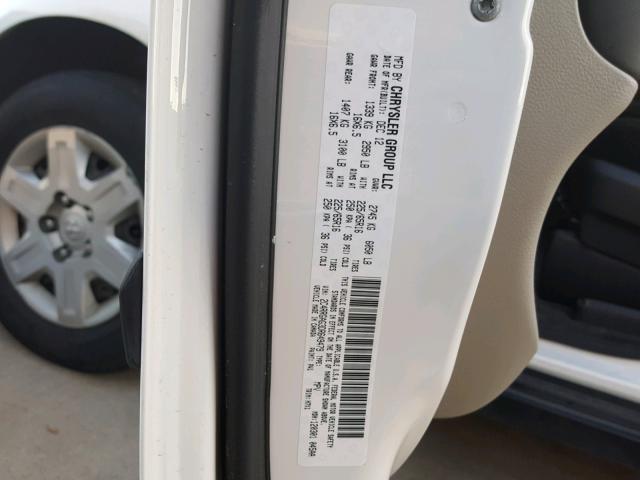 2C4RRGAG3DR649479 - 2013 RAM TRADESMAN WHITE photo 10