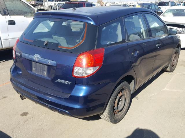 2T1KR32E54C230671 - 2004 TOYOTA MATRIX BLUE photo 4