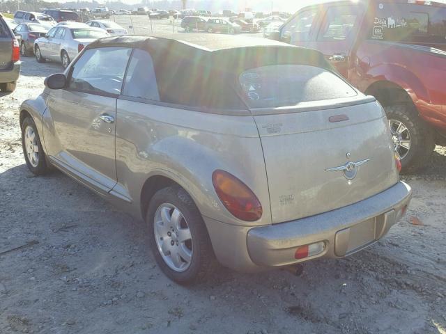 3C3EY55E85T338874 - 2005 CHRYSLER PT CRUISER GOLD photo 3