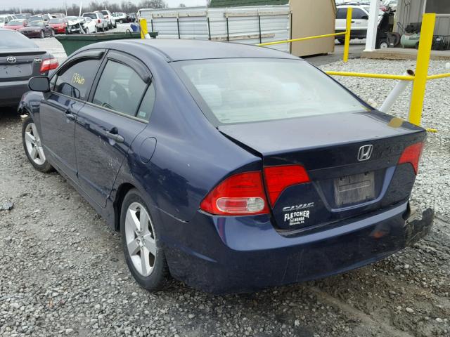 1HGFA16266L123154 - 2006 HONDA CIVIC DX BLUE photo 3