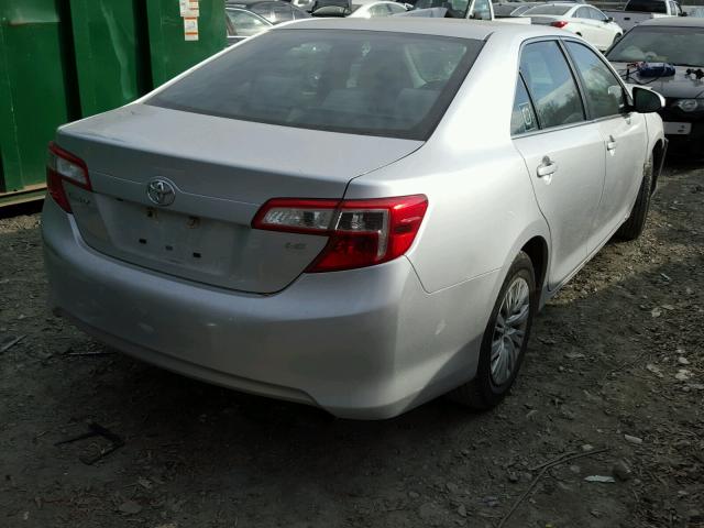 4T4BF1FK3ER424893 - 2014 TOYOTA CAMRY L SILVER photo 4