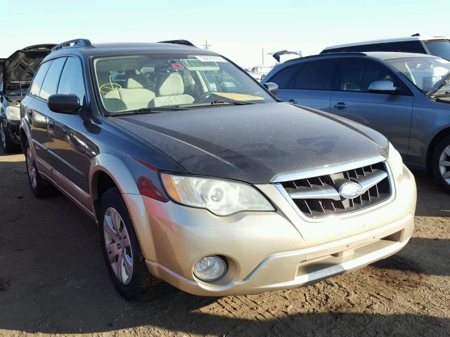 4S4BP60C686311311 - 2008 SUBARU OUTBACK BROWN photo 1