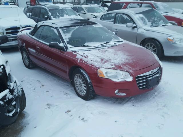 1C3EL55R95N684207 - 2005 CHRYSLER SEBRING TO MAROON photo 1