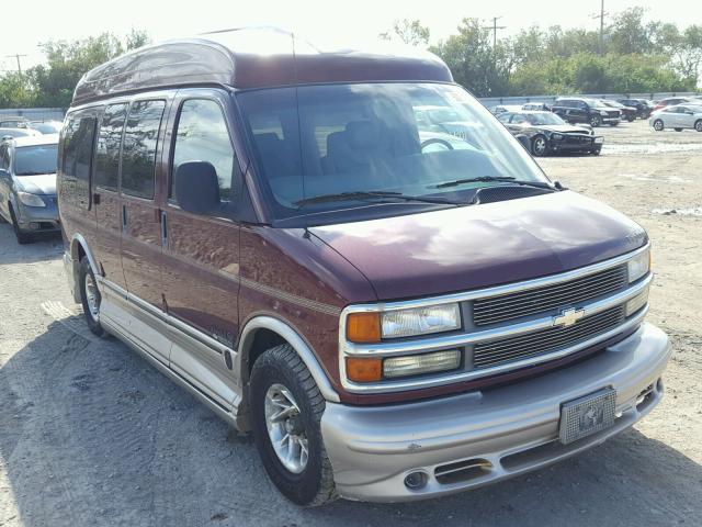 1GBFG15R411215836 - 2001 CHEVROLET EXPRESS G1 MAROON photo 1