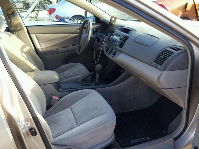 4T1BE32K32U036850 - 2002 TOYOTA CAMRY LE ყავისფერი ფოტო 5