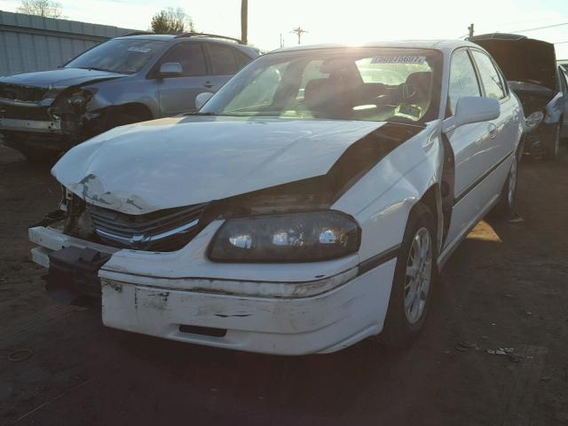 2G1WF55E029326411 - 2002 CHEVROLET IMPALA WHITE photo 2