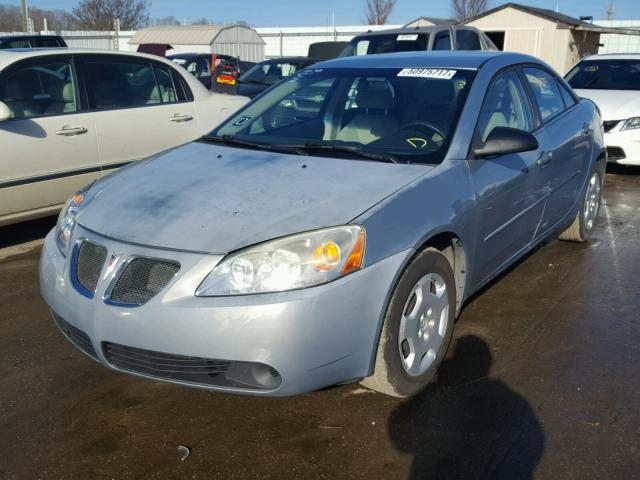 1G2ZF58B474191230 - 2007 PONTIAC G6 VALUE L BLUE photo 2