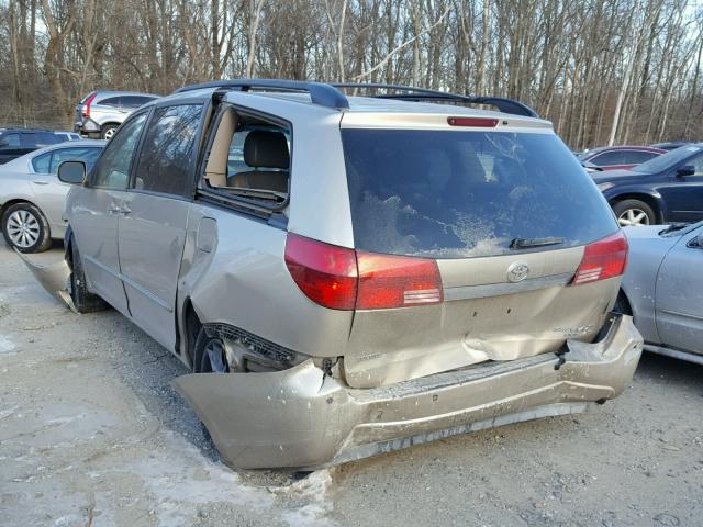 5TDBA22C04S024164 - 2004 TOYOTA SIENNA XLE GOLD photo 3