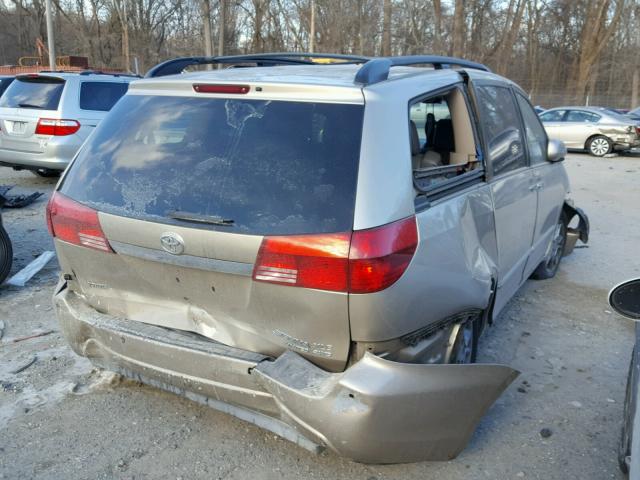 5TDBA22C04S024164 - 2004 TOYOTA SIENNA XLE GOLD photo 4