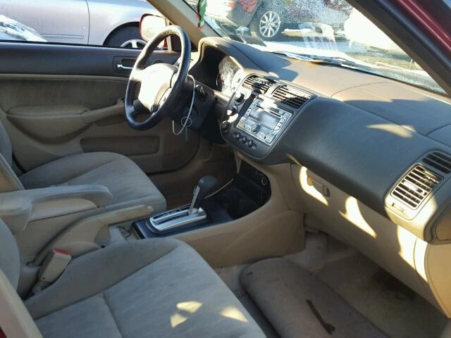 2HGES26715H609098 - 2005 HONDA CIVIC EX 橙色 照片 5