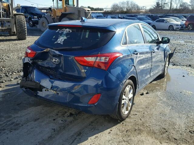 KMHD35LE5DU136888 - 2013 HYUNDAI ELANTRA GT BLUE photo 4