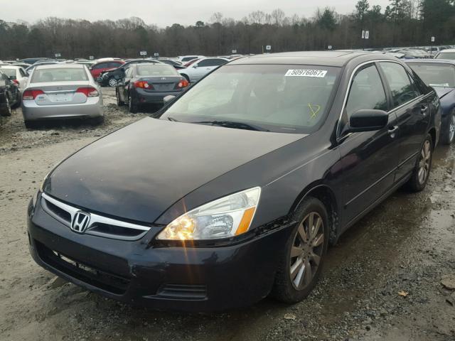 1HGCM66547A038859 - 2007 HONDA ACCORD EX BLACK photo 2