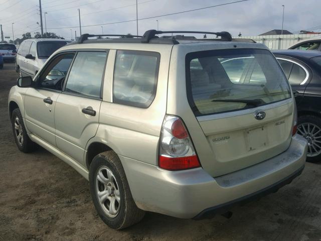 JF1SG636X7H717269 - 2007 SUBARU FORESTER 2 CREAM photo 3